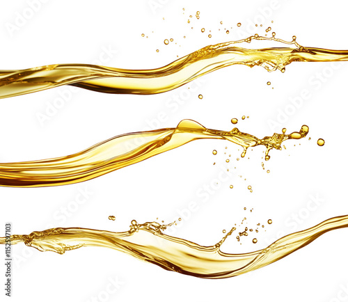 High-Quality PNG oil splash Isolated on White Background – High Resolution photo