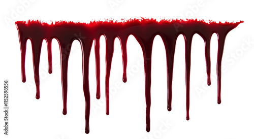 High-Quality PNG Flowing blood isolated on white background – High Resolution