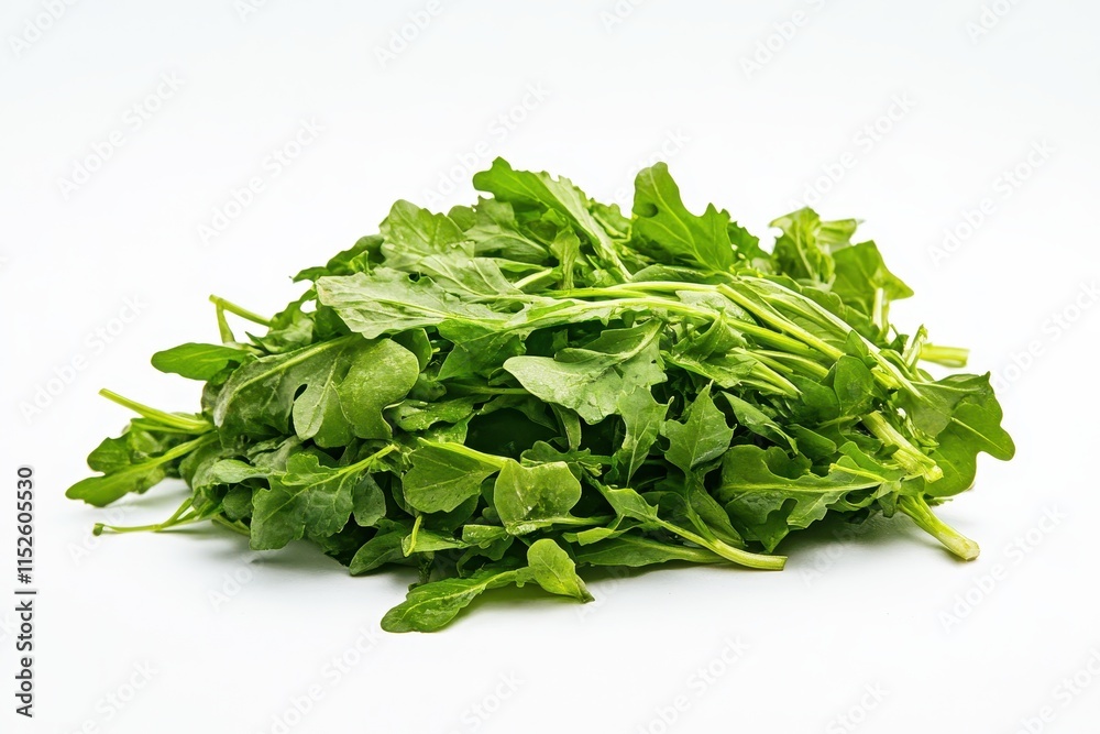 Fresh arugula pile isolated on white background. (1) Fresh arugula pile isolated on white background. (1)