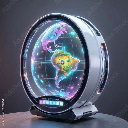 ホログラフィー,ネオンカラー、地球、立体、光、SF、デジタルアート、デジタル、科学、暗い背景、3D、holography,neon color,earth,3D,light,science fiction,digital art,digital,science,dark background,3D