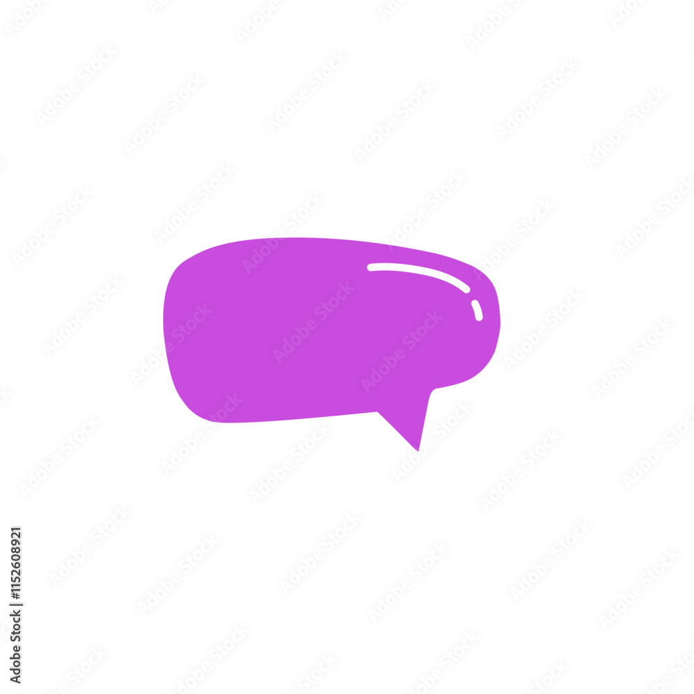 Fototapeta premium purple speech bubble vector