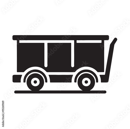 Icons for trash/rubbish dumpsters with a fire silhouette