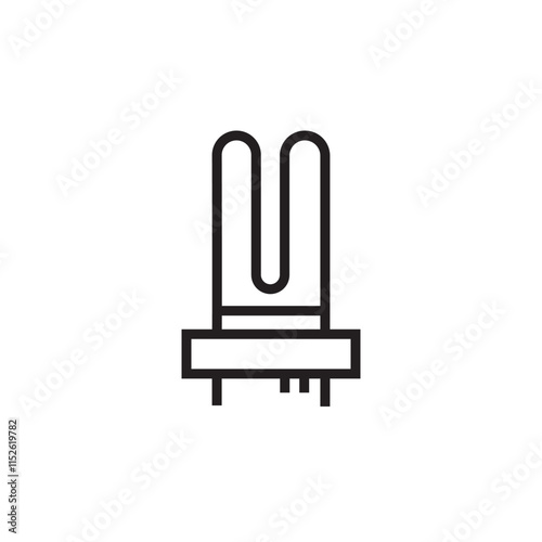 Heater icon vector eps outline stroke editable