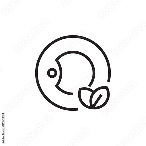 Dish clean eco washing icon outline editable stroke eps