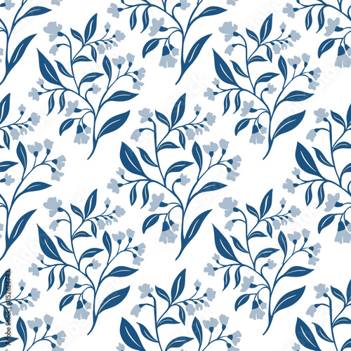 Seamless vintage floral pattern