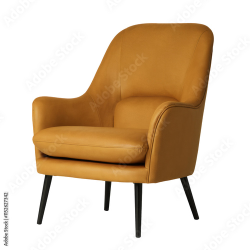 Modern lounge chair png mockup living room furniture