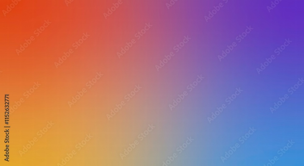 Fototapeta premium Abstract Gradient Background: Vibrant hues of orange, yellow, blue, and purple seamlessly blend in a soft, ethereal gradient, creating a modern and minimalist backdrop for design projects. 