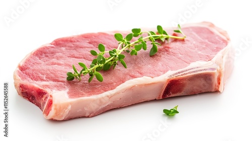 Pork steak served with a side of simple, thin rice, highlighting the simplicity and deliciousness of a well-balanced meal, featuring tender pork and light, fluffy rice, perfect for casual dining 