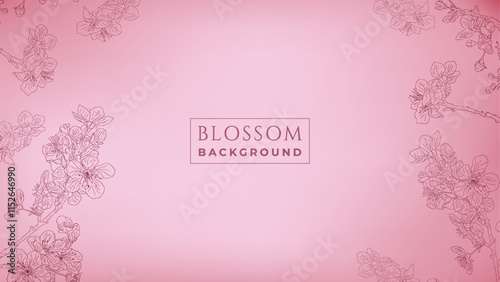 Blossom background suitable for business design needs, beauty products, banners