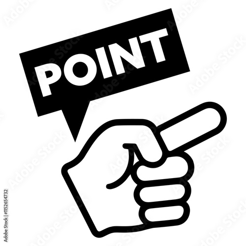 POINTのアイコン 黒