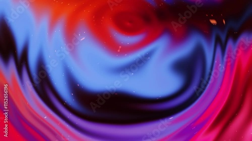 4K Seamless Colorful Gradient Abstract Loop Background with Flowing Shapes and Dynamic Motion