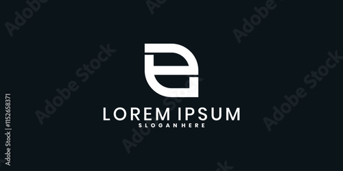 Abstract initial E logo vector design Free Download Abstract initial E logo vector design - GFXLoad