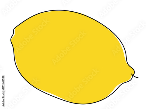 Lemon in the form of Lemon in the form of continuous lines and can be edited later and can be edited later