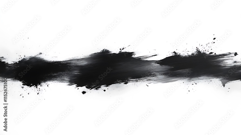 Abstract Black Paint Brush Stroke Texture Background Abstract Black Paint Brush Stroke Texture Background