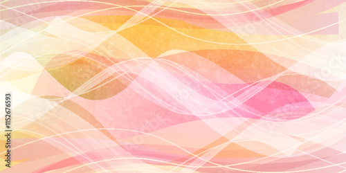 和柄　春　水彩　背景