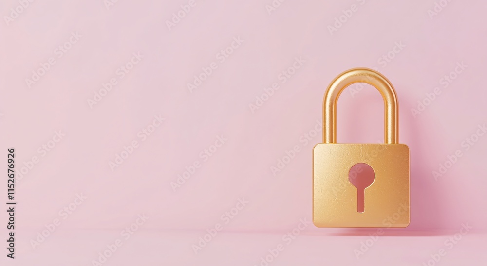 Fototapeta premium padlock and key