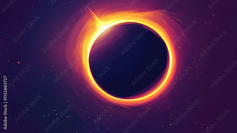 Simple solar eclipse icon, planet logo. Eclipser. Illustration Simple solar eclipse icon, planet logo. Eclipser. Illustration