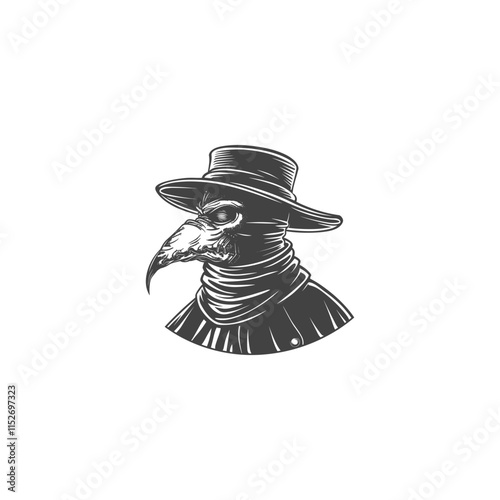 Doctor plague logo design vector template illustration