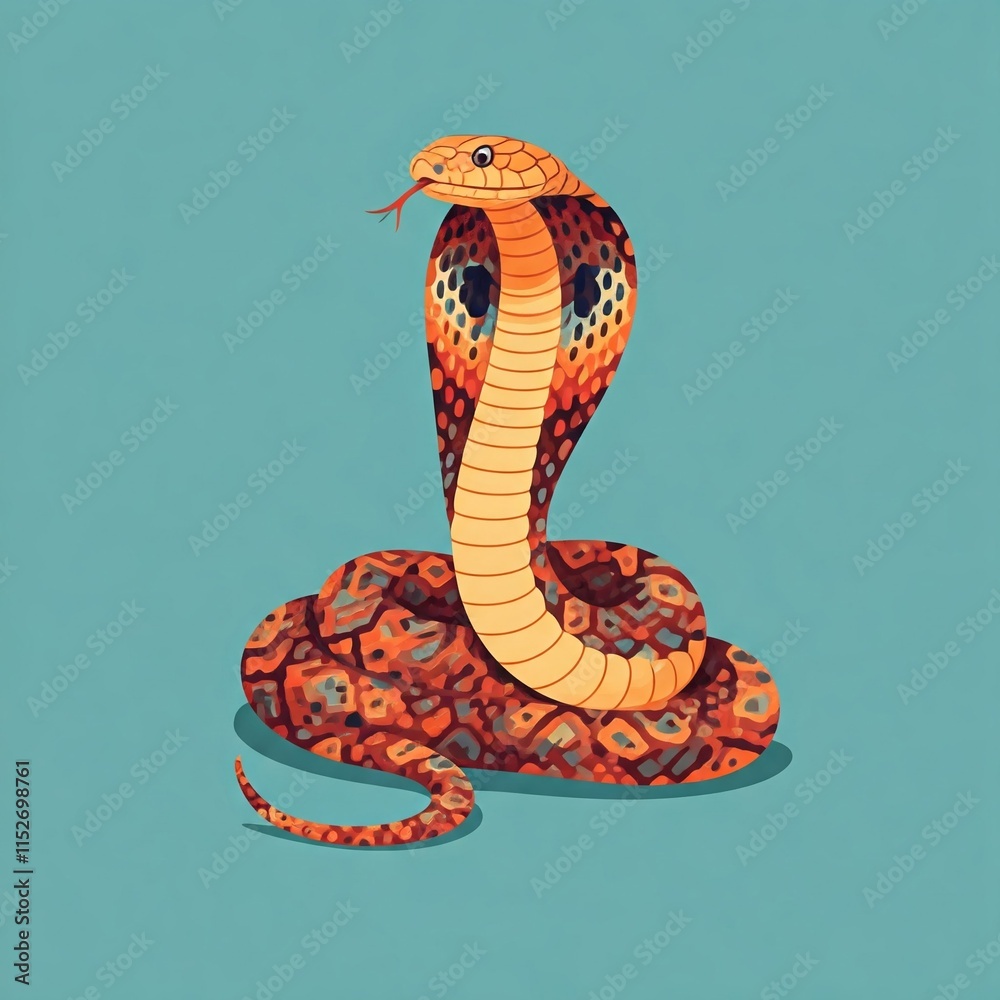 Fototapeta premium A colorful snake.