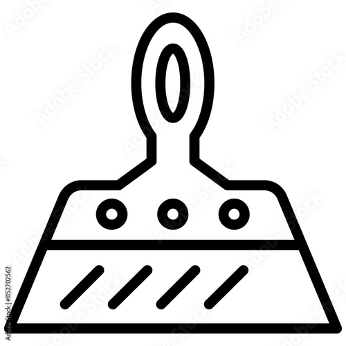 Paint Scraper tool Outline Icon - Carpentry