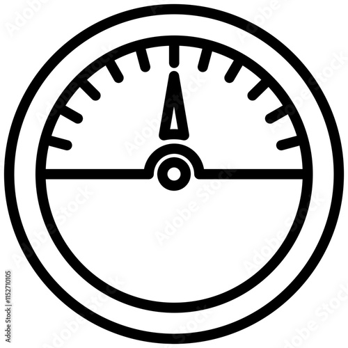 Speedometer Outline Icon - Car Service