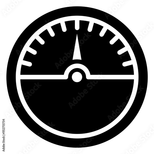 Speedometer Glyph Icon - Car Service