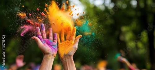 Vibrant colorful celebration outdoor festival photography lively atmosphere close-up cultural significance