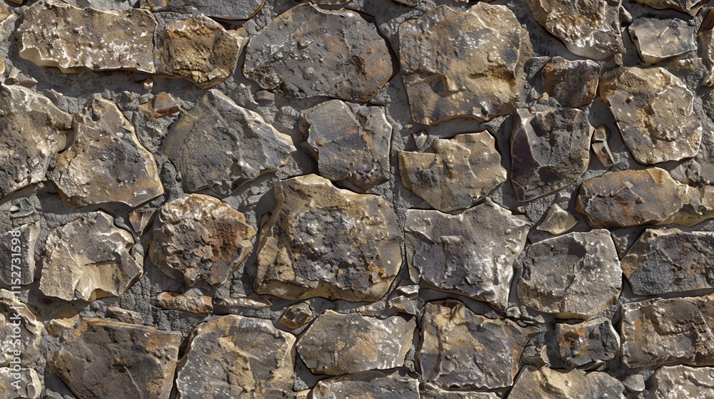 Fototapeta premium A rough stone wall.