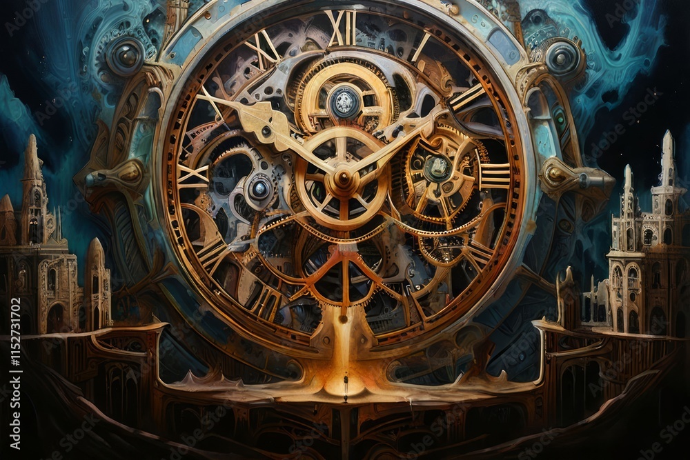 Fototapeta premium clockwork universes expanding