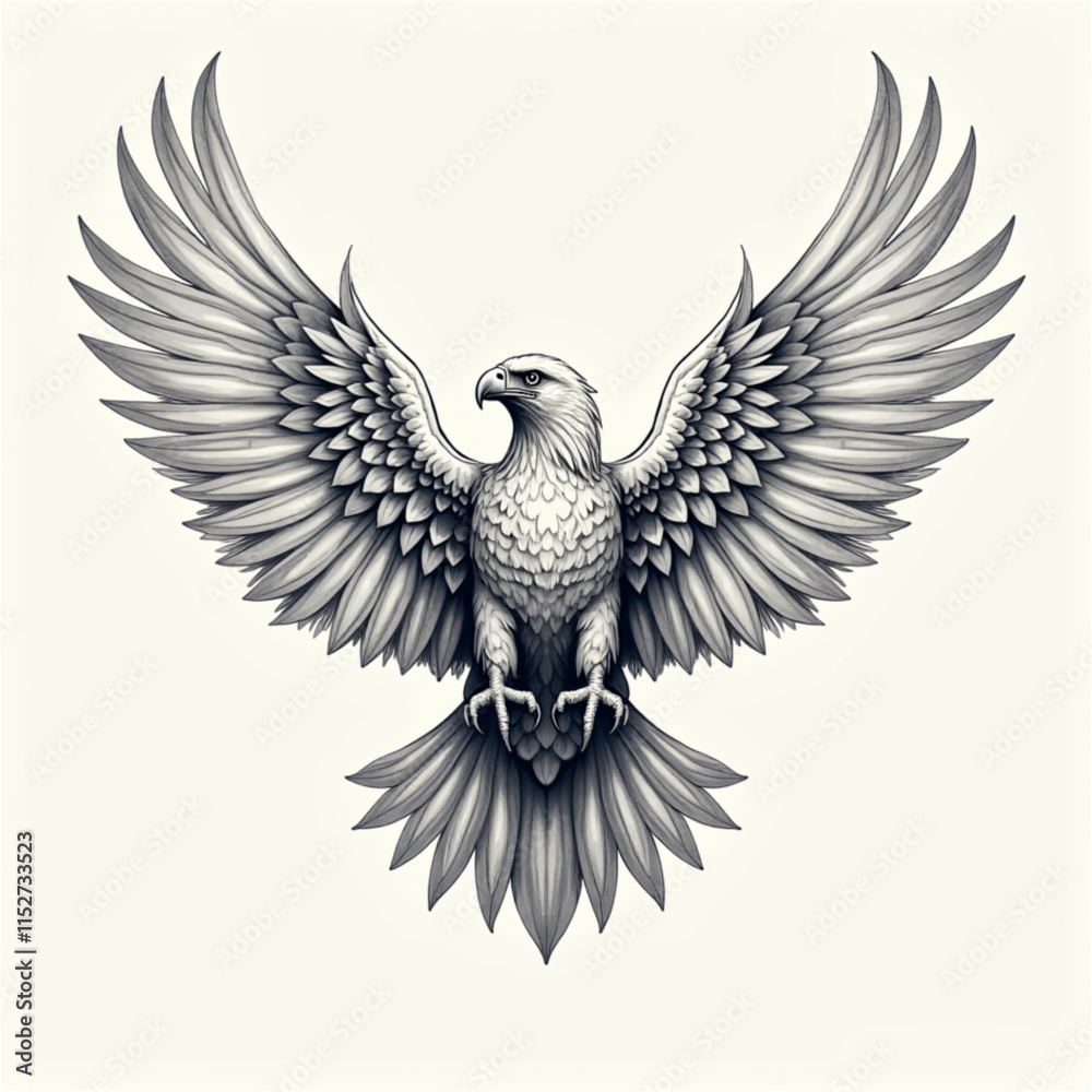 eagle with wings eagle with wings