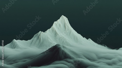 Wallpaper Mural Elephant Mountain in Serene 3D Rendering Landscape Torontodigital.ca