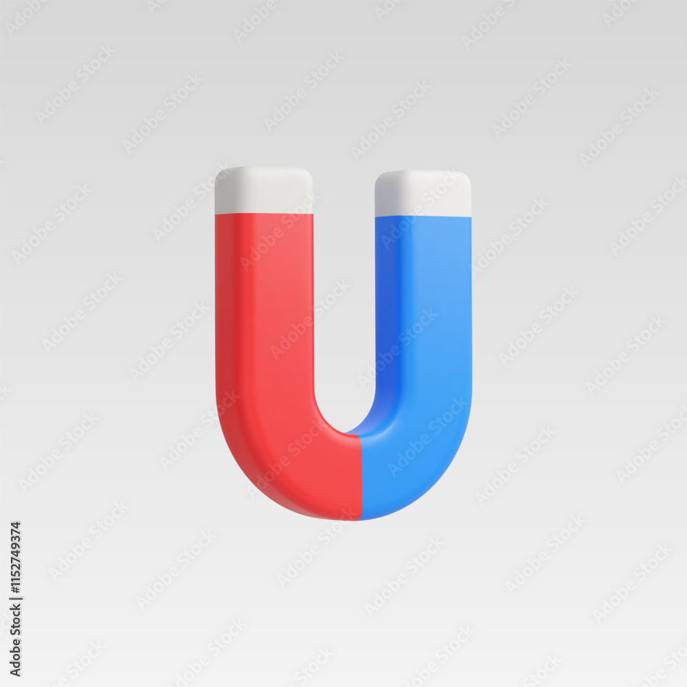 3d Realistic Magnet icon vector illustration 3d Realistic Magnet icon vector illustration