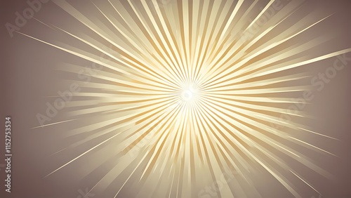 A clean sunburst design with sharp rays emanating from a single point, set on a gradient background.