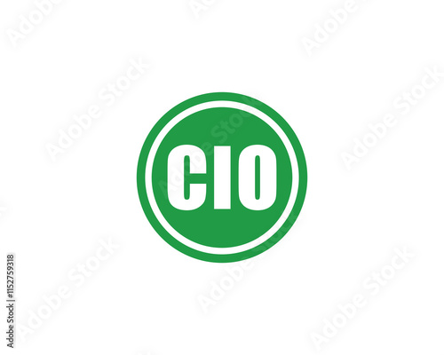 CIO logo design vector template. CIO