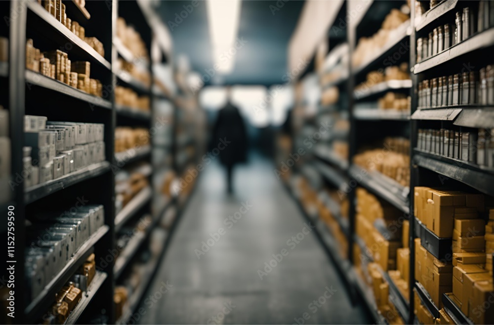 Fototapeta premium warehouse in the warehouse