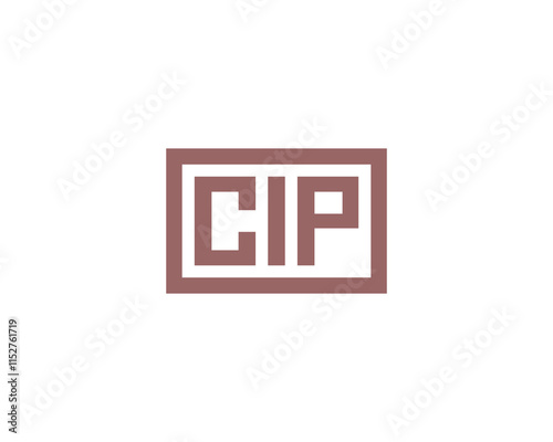 CIP logo design vector template. CIP