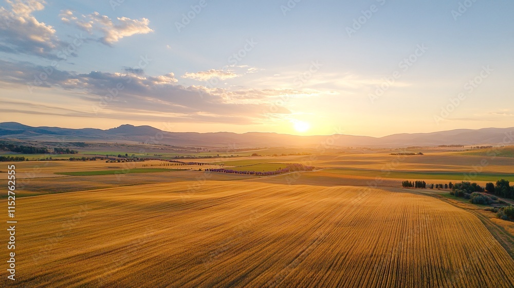 Fototapeta premium Sunset fields