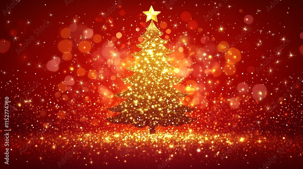 Naklejka premium Merry Christmas and happy New Year background