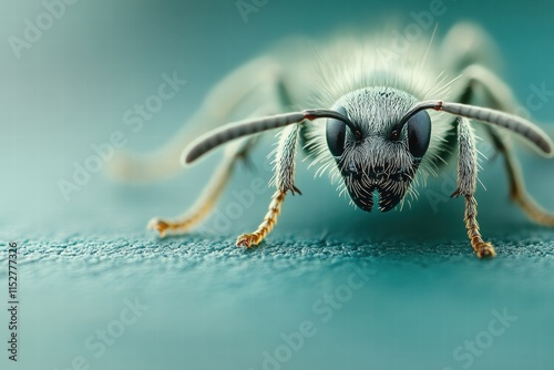 Close-up of a Hairy Sand Wasp photo