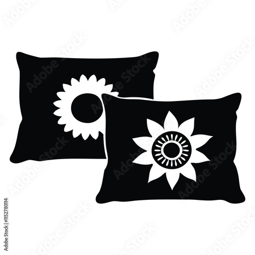 decorative throw pillows silhouette art for home and living decor