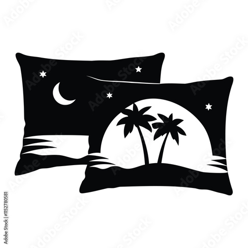 decorative throw pillows silhouette art for home and living decor