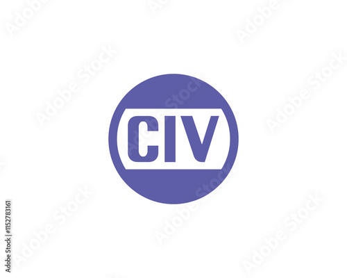 Free Download CIV Logo design vector template. CIV - GFXLoad