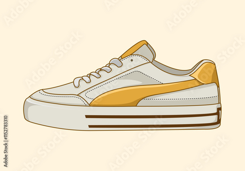Sneaker shoes illustration