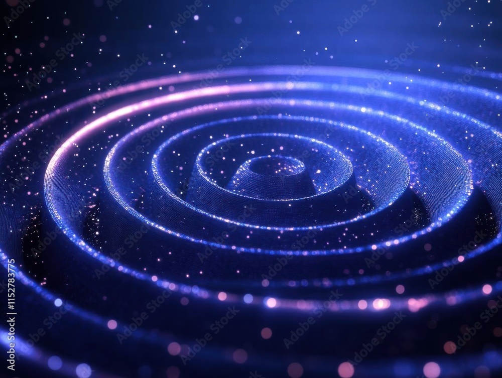 Fototapeta premium Witness swirling particles: a mesmerizing cosmic dance