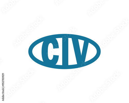 CIV Logo design vector template. CIV photo