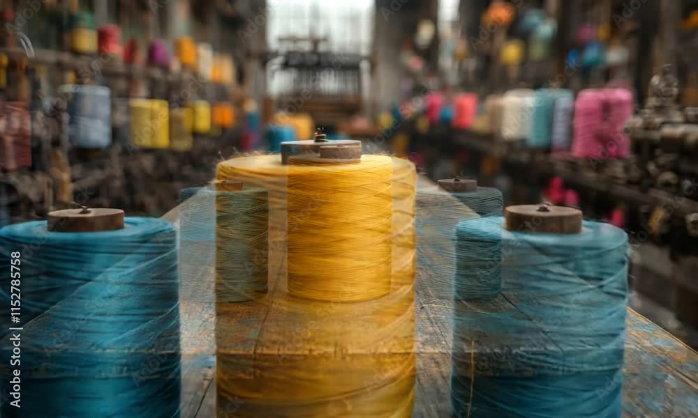 Vibrant Threads: A Glimpse into a Textile Factory