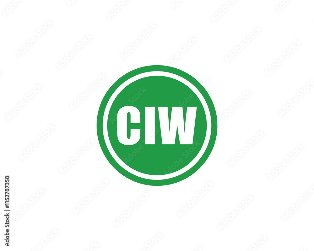 CIW logo design vector template. CIW CIW logo design vector template. CIW