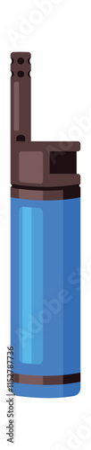Lighter flammable equipment vector illustration