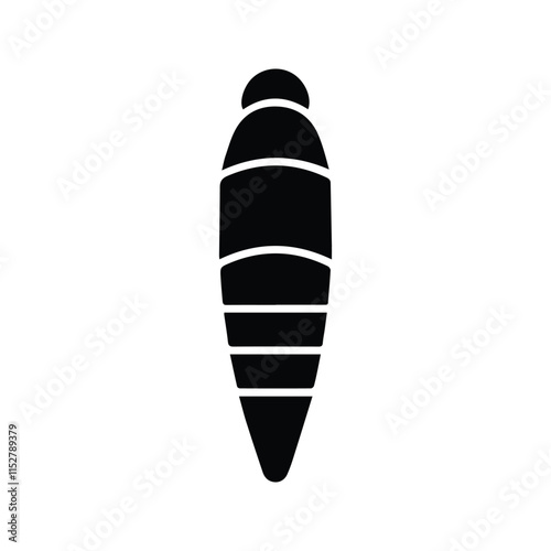 Cocoon icon. Cocoon vector illustration. Insect Life Phases. Isolated on white background.