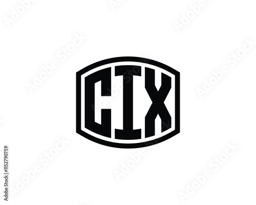 CIX Logo design vector template. CIX photo